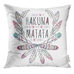 Hakuna Matata Emvency Throw Pillow Cover 24x24 - NO insert
